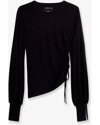 Y-3 - Wool T-Shirt With Iconic Detail - Lyst