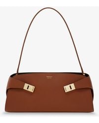 Ferragamo - Hug East-West Leather Shoulder Bag - Lyst