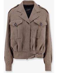 The Seafarer - Cris Wool Jacket With Houndstooth Pattern - Lyst