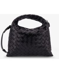Bottega Veneta - Mini Hop Leather Crossbody Bag With Intrecciato Pattern - Lyst