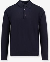 Alpha Studio - Silk And Cashmere Polo Shirt - Lyst