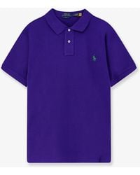 Polo Ralph Lauren - Cotton Polo Shirt With Embroidered Logo - Lyst