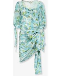 Chloé - Silk Dress With Floral Print - Lyst