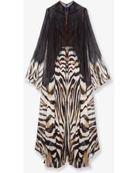 Mes Demoiselles - Sisters Viscose And Chiffon Long Dress - Lyst