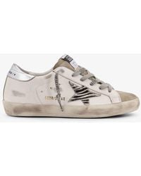 Golden Goose - Super-Star Classic With List Low-Top Sneakers With Suede Inserts - Lyst