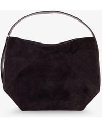 TOTEME - Medium Belted Suede Shoulder Bag - Lyst