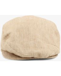 Dolce & Gabbana - Linen Hat With Embroidered Logo - Lyst
