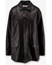 Tonywack - Long Padded Leather Jacket - Lyst