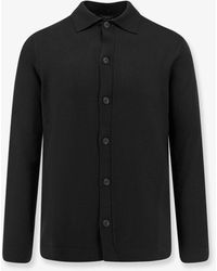NUGNES 1920 - Virgin Wool Cardigan With Collar - Lyst