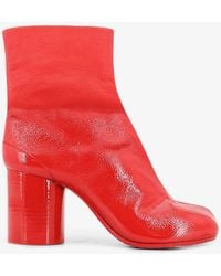 Maison Margiela - Leather Tabi Boots - Lyst