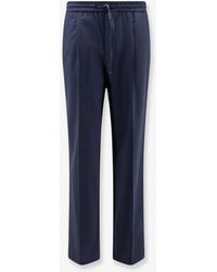 Amaranto - Virgin Wool Blend Trousers - Lyst