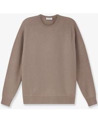 Bramani Cashmere - Ribbed Cashmere Crew Neck Sweater - Lyst