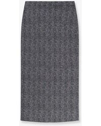 Givenchy - Herringbone Motif Cotton Skirt - Lyst