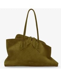 The Attico - La Passeggiata Suede Shoulder Bag - Lyst