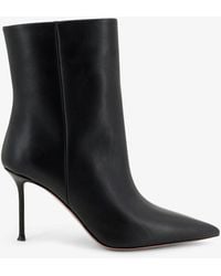 Aquazzura - Harper Leather Ankle Boots - Lyst