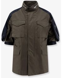 Sacai - Canvas Jacket With Nylon Sleeves - Lyst