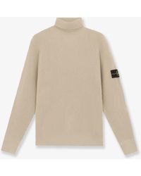 Stone Island - Certified Virgin Wool Turtleneck Sweater - Lyst