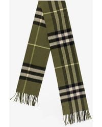 Burberry - Giant Check Cashmere Scarf - Lyst