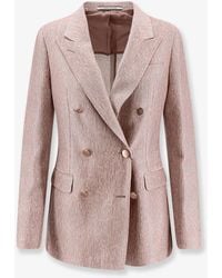 Tagliatore - Parigi Double-Breasted Cotton Blazer - Lyst