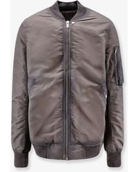 Rick Owens - Classic Flight Bomber Jacket With Washed-Out Effect - Lyst
