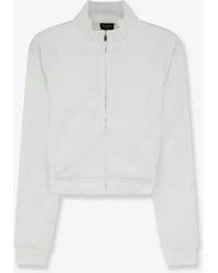 Gucci - Zippered Sweatshirt With Web Detail - Lyst