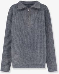 Maison Margiela - Ribbed Linen And Wool Blend Sweater - Lyst