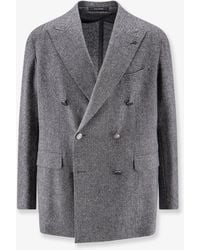 Tagliatore - Double-Breasted Virgin Wool And Cashmere Blazer - Lyst