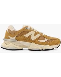 New Balance - 9060 Suede And Mesh Low-Top Trainers - Lyst