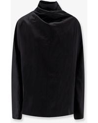 TOTEME - Cowl Neck Viscose And Linen Shirt - Lyst