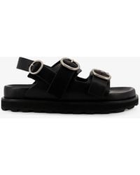 Jil Sander - Leather Sandals - Lyst