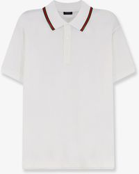 Gucci - Cotton Polo Shirt With Web Detail - Lyst