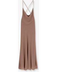 Pinko - Farro Long Dress With Rhinestones - Lyst
