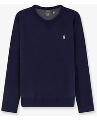 Polo Ralph Lauren - Cotton Blend Sweatshirt With Front Embroidered Logo - Lyst