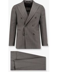 Tagliatore - Double-Breasted Virgin Wool Suit - Lyst