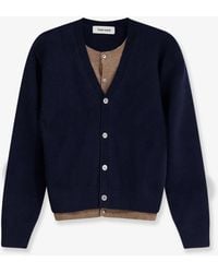 Tonywack - Layered Wool Blend Cardigan - Lyst