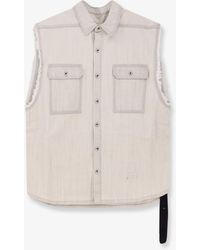 Rick Owens - Sleeveless Denim Jacket - Lyst