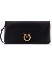 Pinko - Click Soft Horizontal Leather Crossbody Bag - Lyst