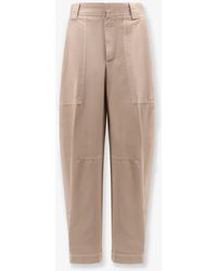 Closed - Rhannon Cotton Blend Trousers - Lyst