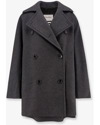 Max Mara Asturie1234 Coat in Natural | Lyst