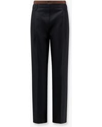 Loewe - Wool Trousers With Elastic Waistband - Lyst