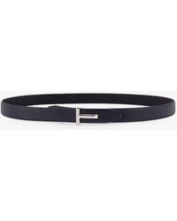 Tom Ford - Hammered Leather Belt - Lyst