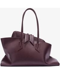 The Attico - La Passeggiata Medium Leather Shoulder Bag - Lyst