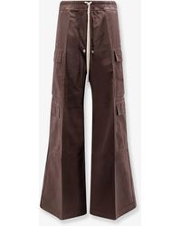 Rick Owens - Double Cargo Jumbo Organic Cotton Trousers - Lyst