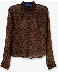 Mes Demoiselles - Viscose Shirt With Leopard Print - Lyst