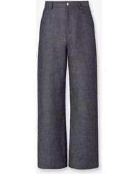 Fendi - Jeans Lino Cotone Seta - Lyst