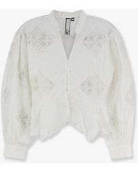 Scarlett Poppies - Yorken Cotton Shirt With Embroidery - Lyst
