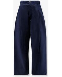 Studio Nicholson - High Waist Cotton Trousers - Lyst