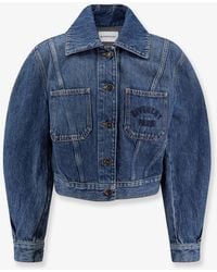 Givenchy - Denim Jacket With Logo Embroidery - Lyst
