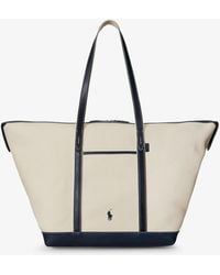 Polo Ralph Lauren - Canvas Travel Bag With Leather Profiles - Lyst