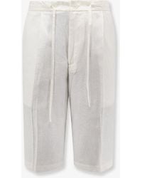 Hevò - Torre Lapillo Linen And Viscose Shorts - Lyst